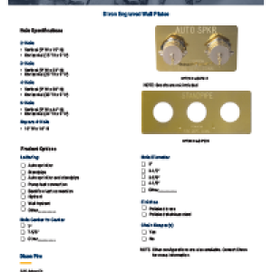 Dixon® Fire Submittal Sheet- Engraved Wall Plates